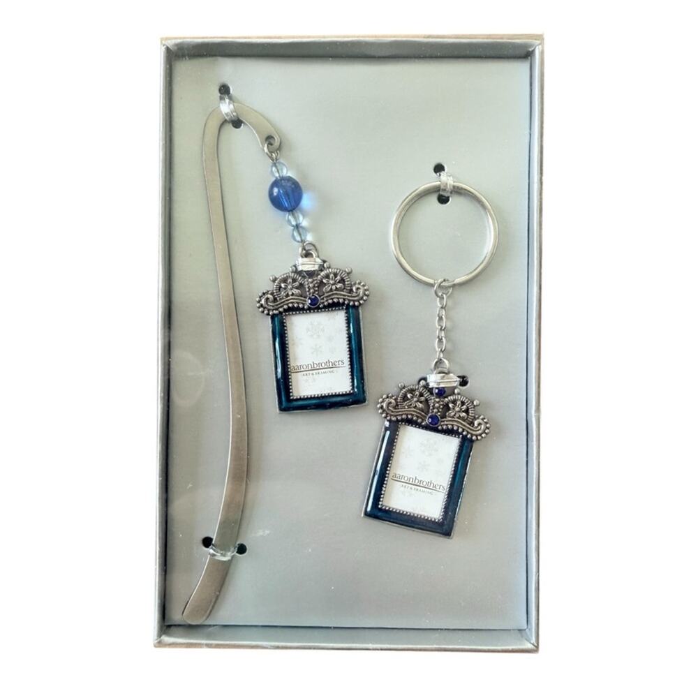 Y2K Aaron Brothers Art & Framing Bookmark & Keychain Photo Frame Gift Set